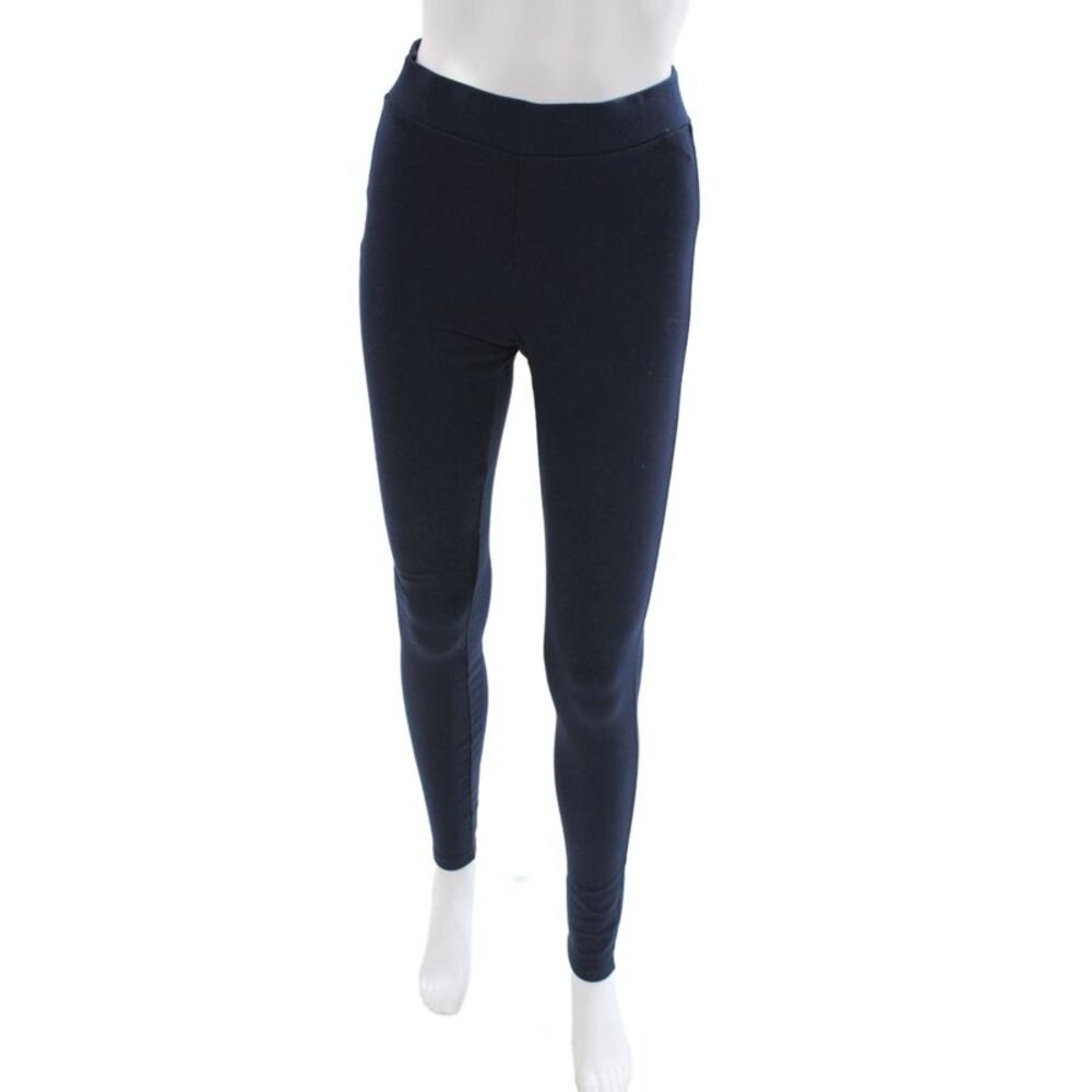 Theory Women Ankle Leggings Blue 94% Viscose Solid Petites Size S